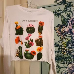 Cacti Succulent Crop Long Sleeve